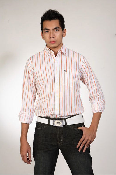 Abercrombie & Fitch-Áo sơ dài tay sọc đủ màu