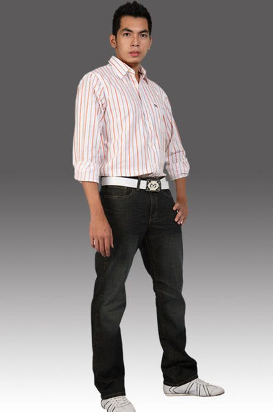 Abercrombie & Fitch-Áo sơ dài tay sọc đủ màu