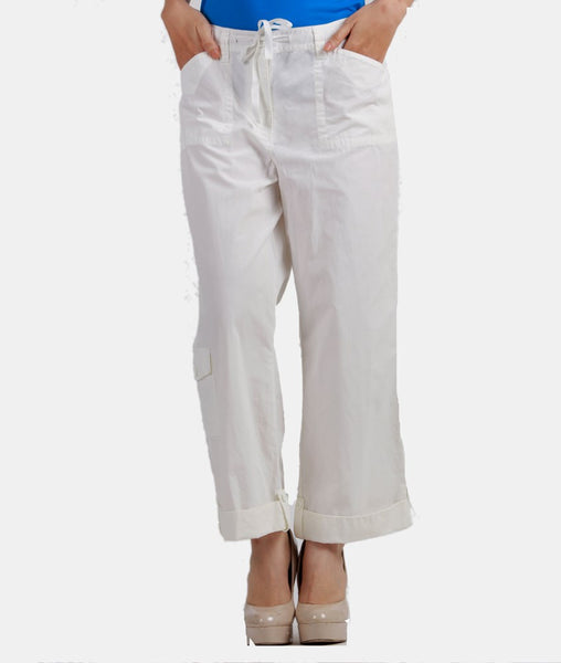 Jones New York-Quần lửng ống suông gấu lơ vê