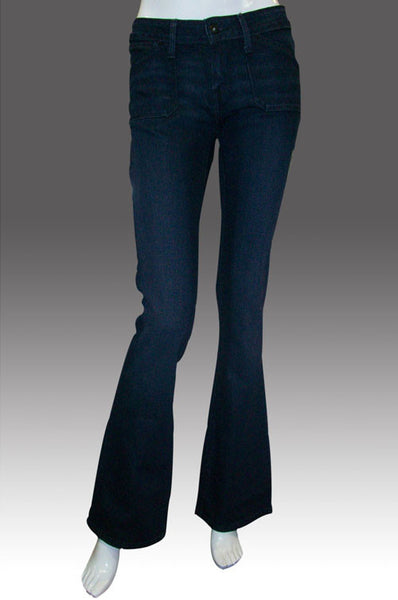 Levi's-Quần jean dài ống hơi loe-Xanh đậm