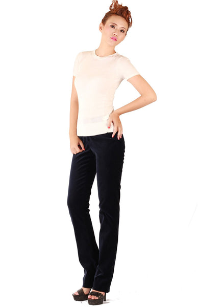 BCBG Max Azria-Áo thun cổ tròn,tay ngắn, phần gấu bo