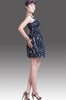 TP.HCM-BCBG Max Azria- Đầm đen voan bông  ngắn hơi xòe,