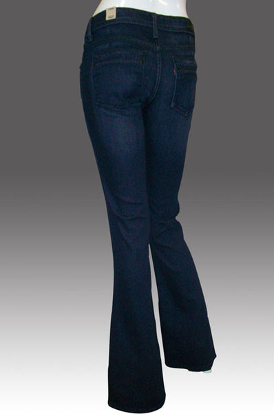 Levi's-Quần jean dài ống hơi loe-Xanh đậm