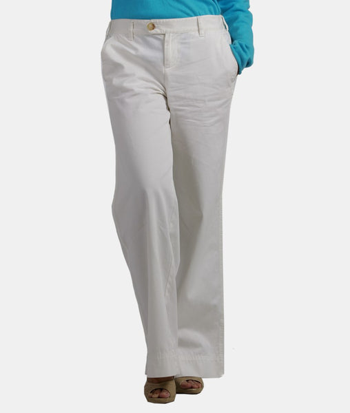 Ralph Lauren - Quần kaki dài lưng cài một nút cách tân